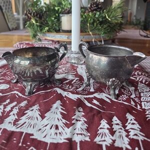 Two Vintage Silver-plated Creamers by Sheridan & International Silversmiths